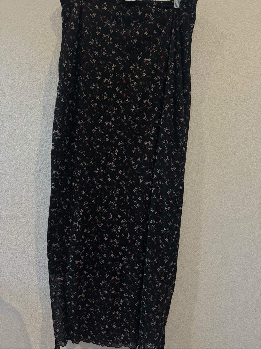URBAN Romantics Black Floral Maxi Skirt
